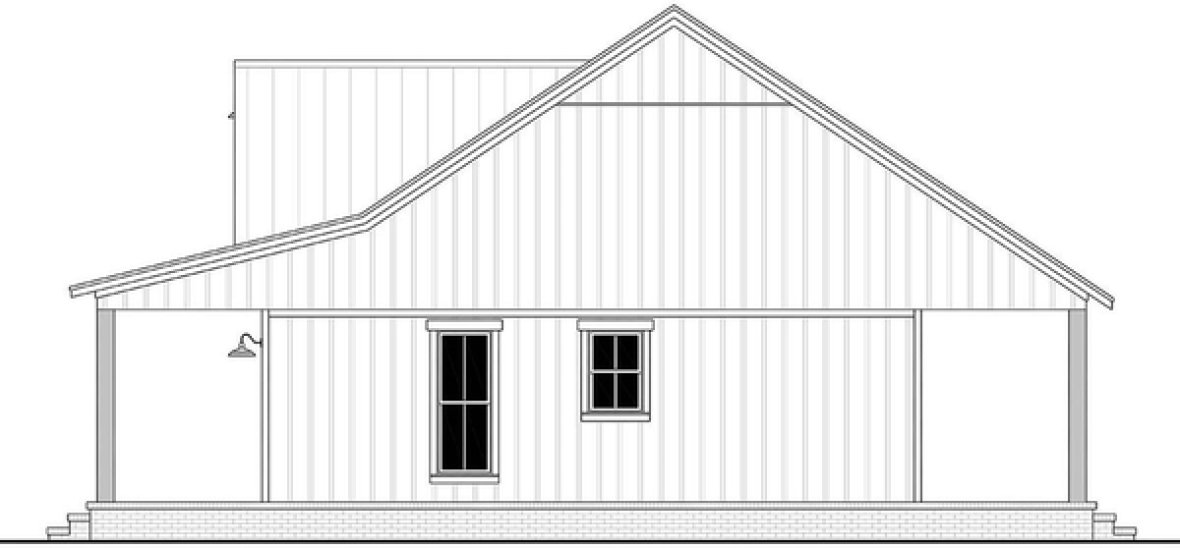 Right Elevation for House Plan #300690