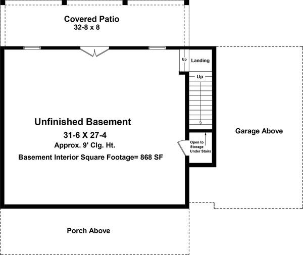 Basement Plan for House Plan #210945