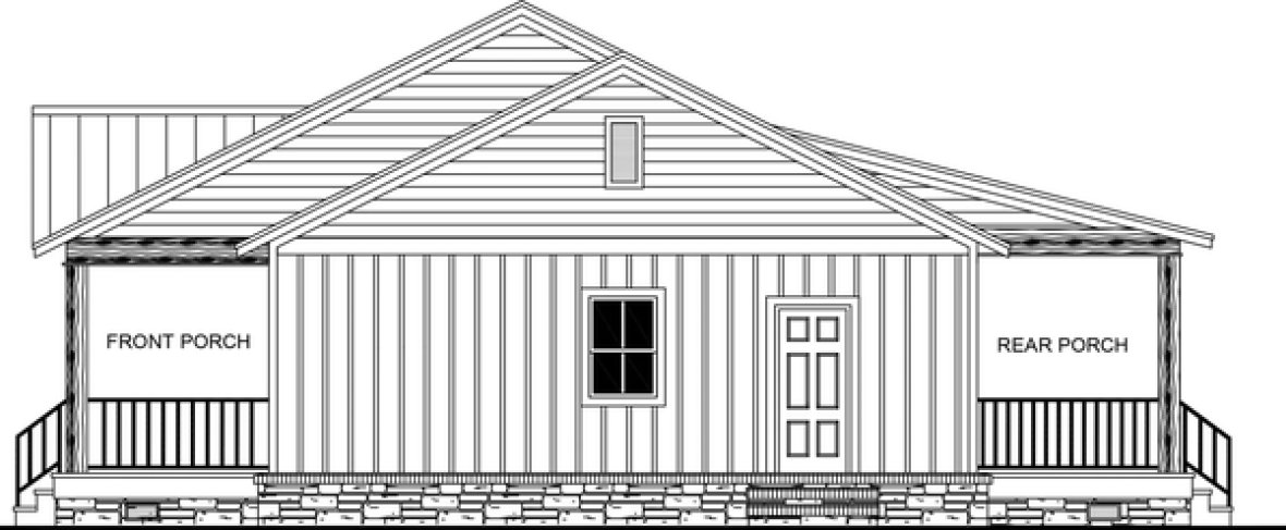 Right Elevation for House Plan #210915