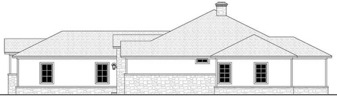 Right Elevation for House Plan #304403