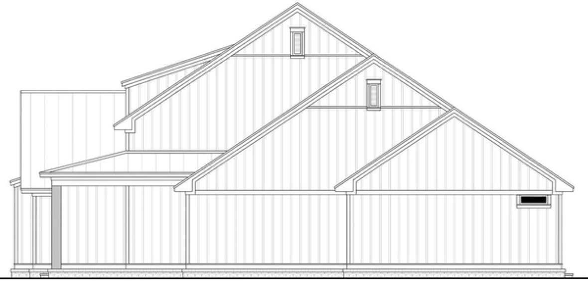 Right Elevation for House Plan #308522