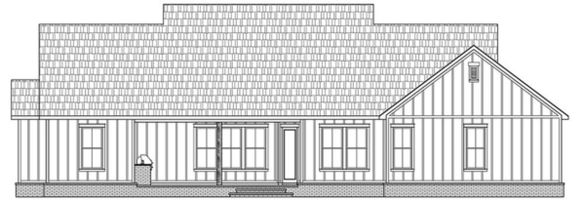 Rear Elevation for House Plan #904322
