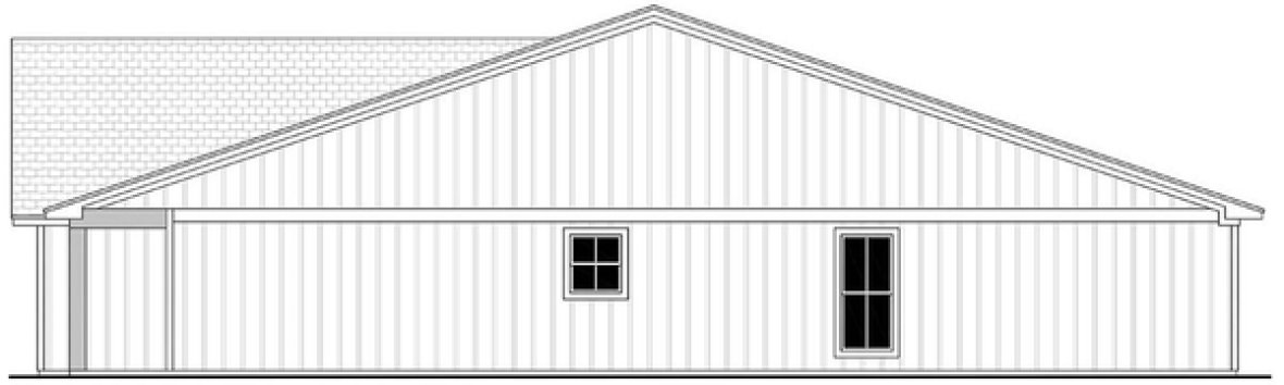 Right Elevation for House Plan #306942