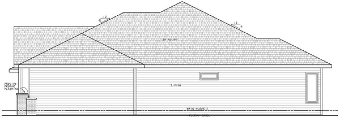 Right Elevation for House Plan #159791