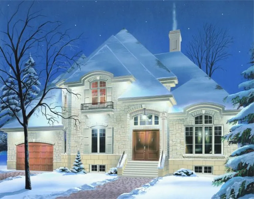 Full Rendering for House Plan #141982