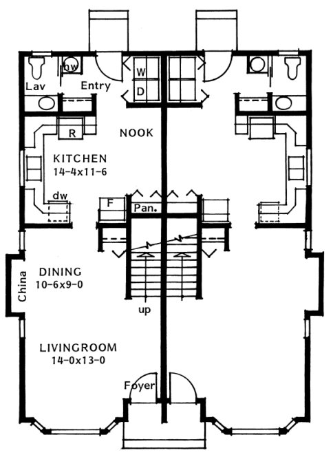 Main Floor Plan for House Plan #226193