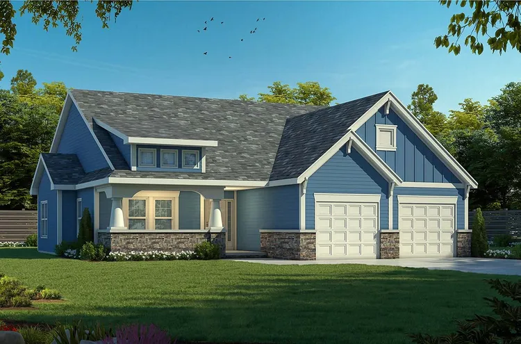 Full Rendering for House Plan #155091