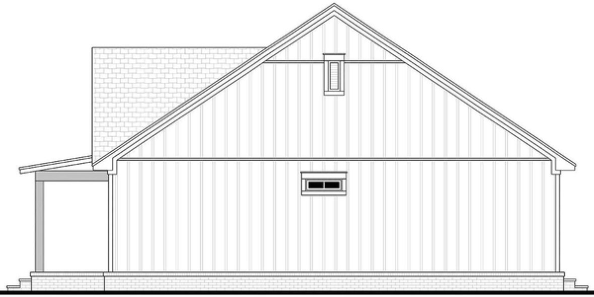 Right Elevation for House Plan #301890