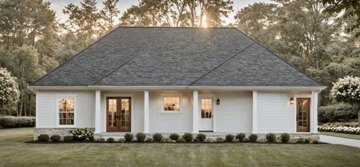 Rear Elevation for House Plan #211351