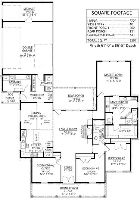 Main Floor Plan for House Plan #903222