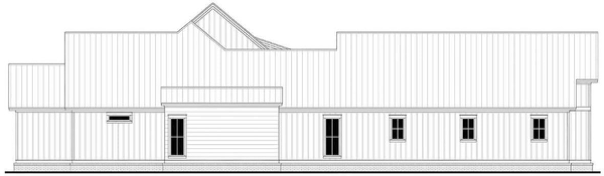 Left Elevation for House Plan #308583