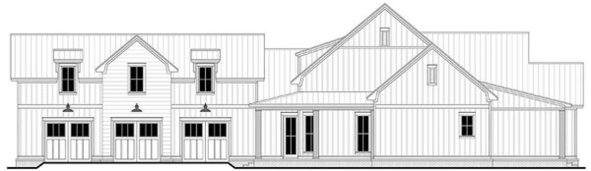 Right Elevation for House Plan #308583