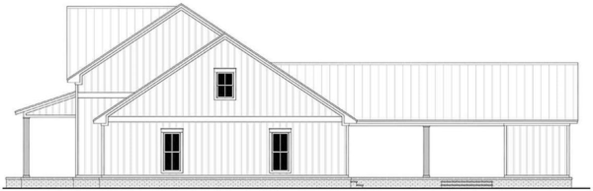 Right Elevation for House Plan #300932