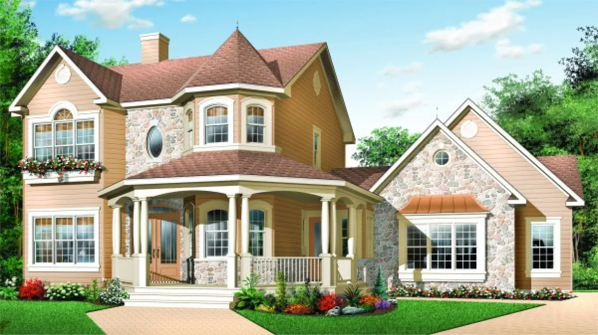 Full Rendering for House Plan #146982