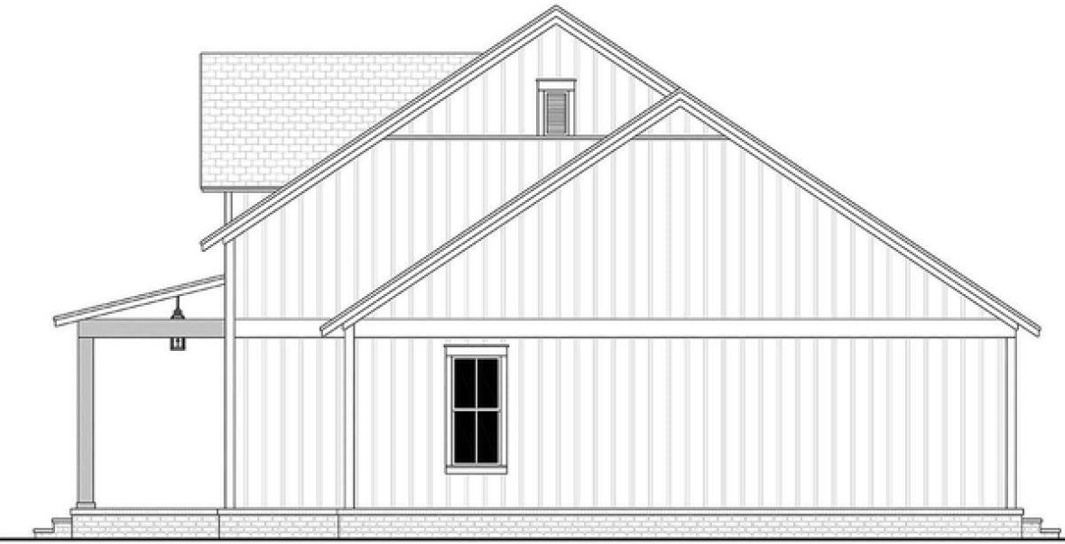 Right Elevation for House Plan #309741
