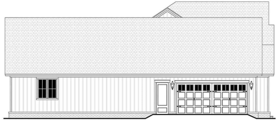 Left Elevation for House Plan #301872