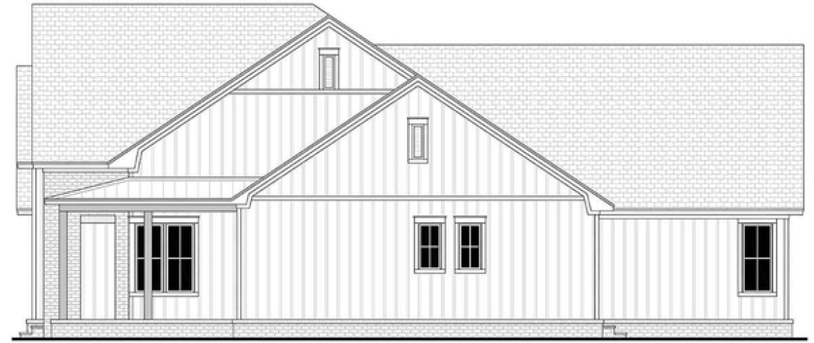 Right Elevation for House Plan #301872