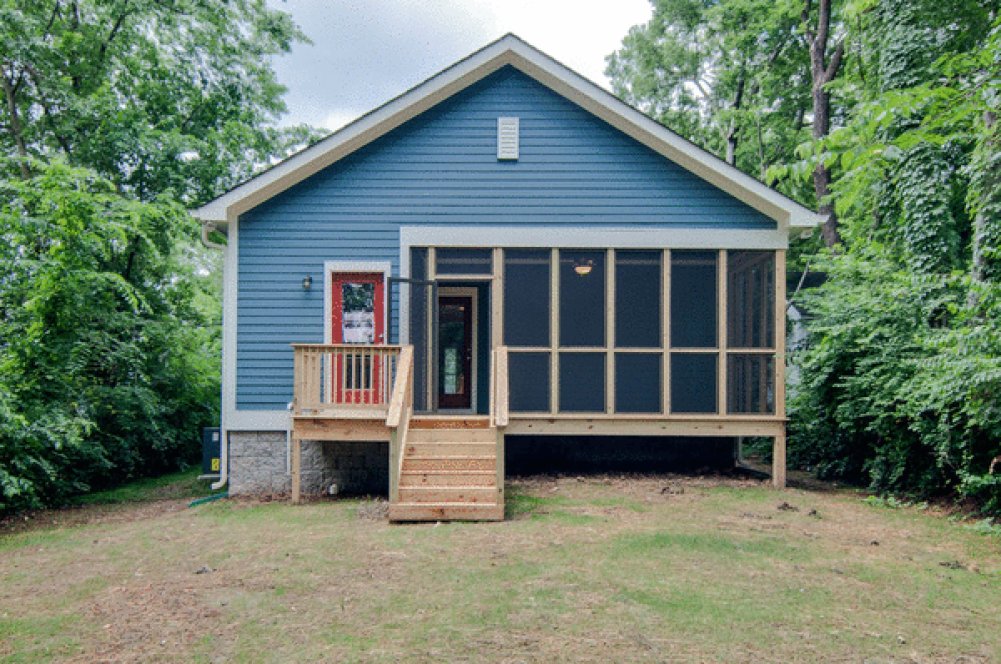 Rear Elevation for House Plan #306931