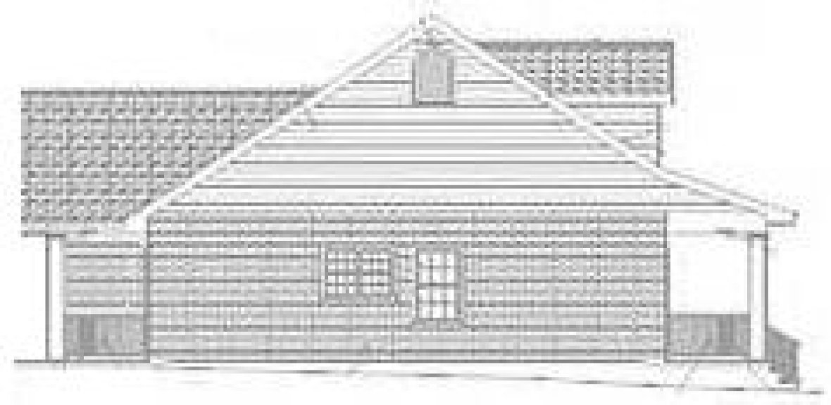 Left Elevation for House Plan #433532