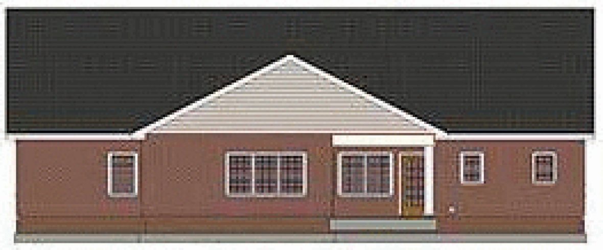 Rear Elevation for House Plan #433532