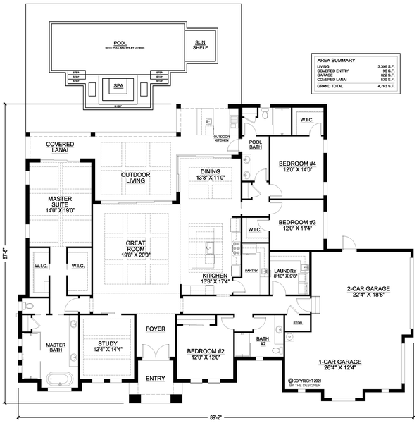 Main Floor Plan for House Plan #776033