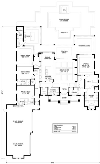 Main Floor Plan for House Plan #772163
