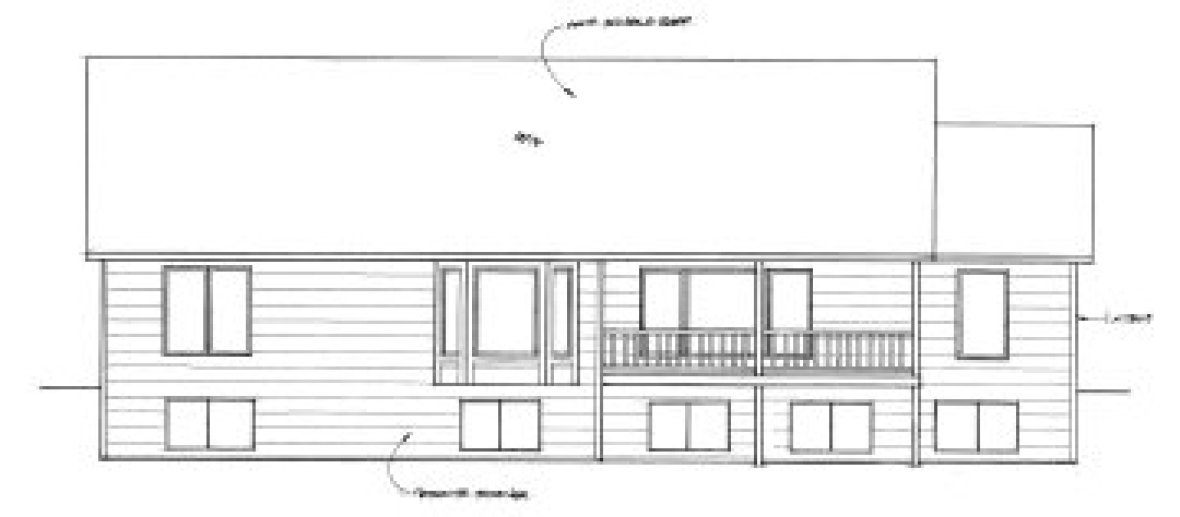 Rear Elevation for House Plan #354271