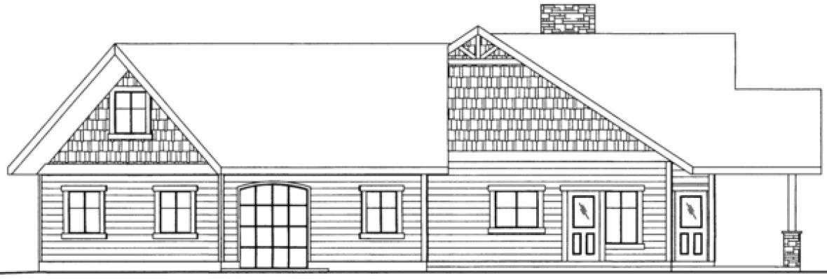 Right Elevation for House Plan #457622