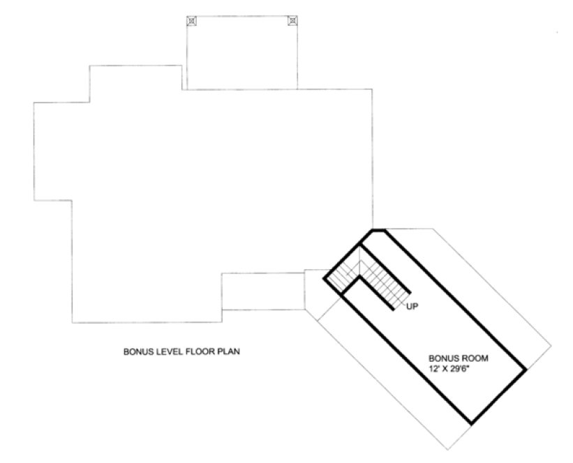 Second Floor Plan for House Plan #457622