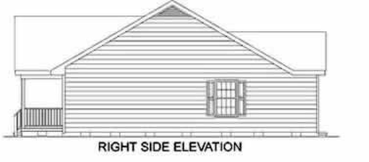 Right Elevation for House Plan #658461