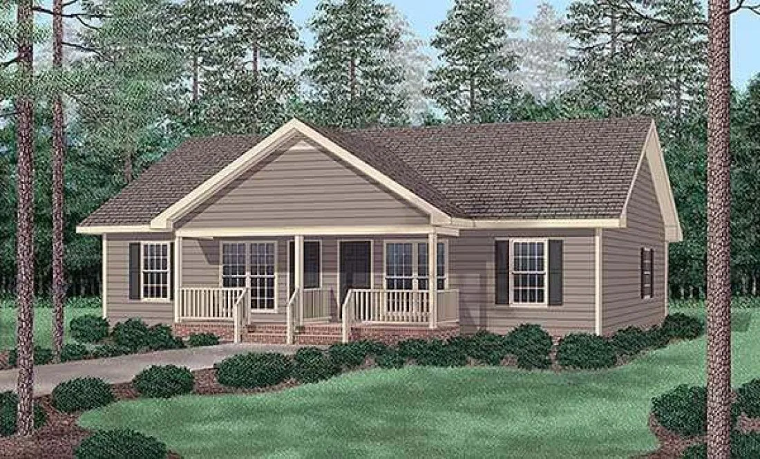 Full Rendering for House Plan #658461