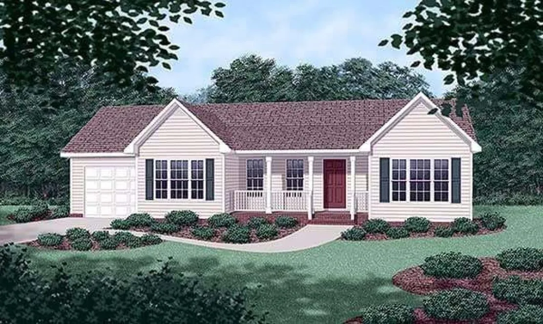 Full Rendering for House Plan #651011