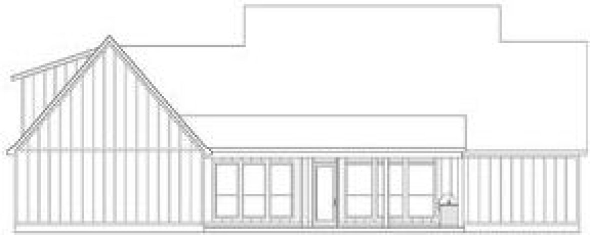 Rear Elevation for House Plan #906452