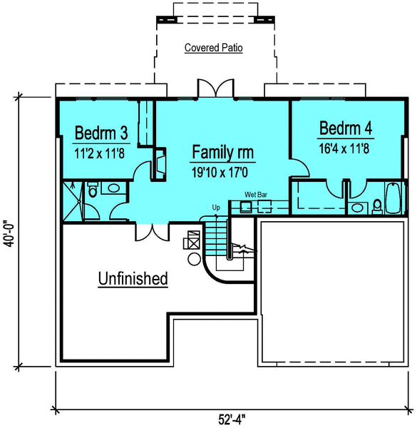 Basement Plan for House Plan #577062