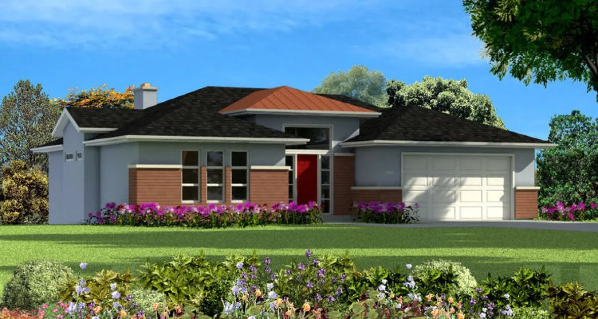 Full Rendering for House Plan #577062