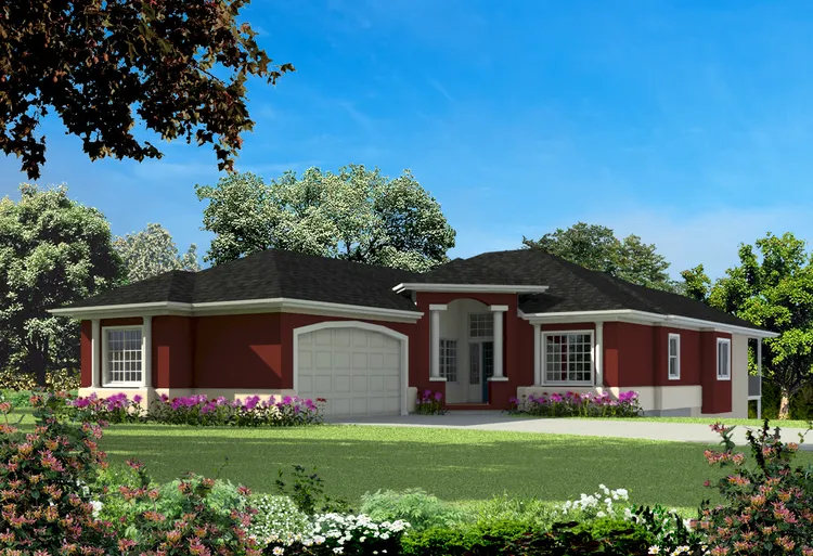 Full Rendering for House Plan #578603