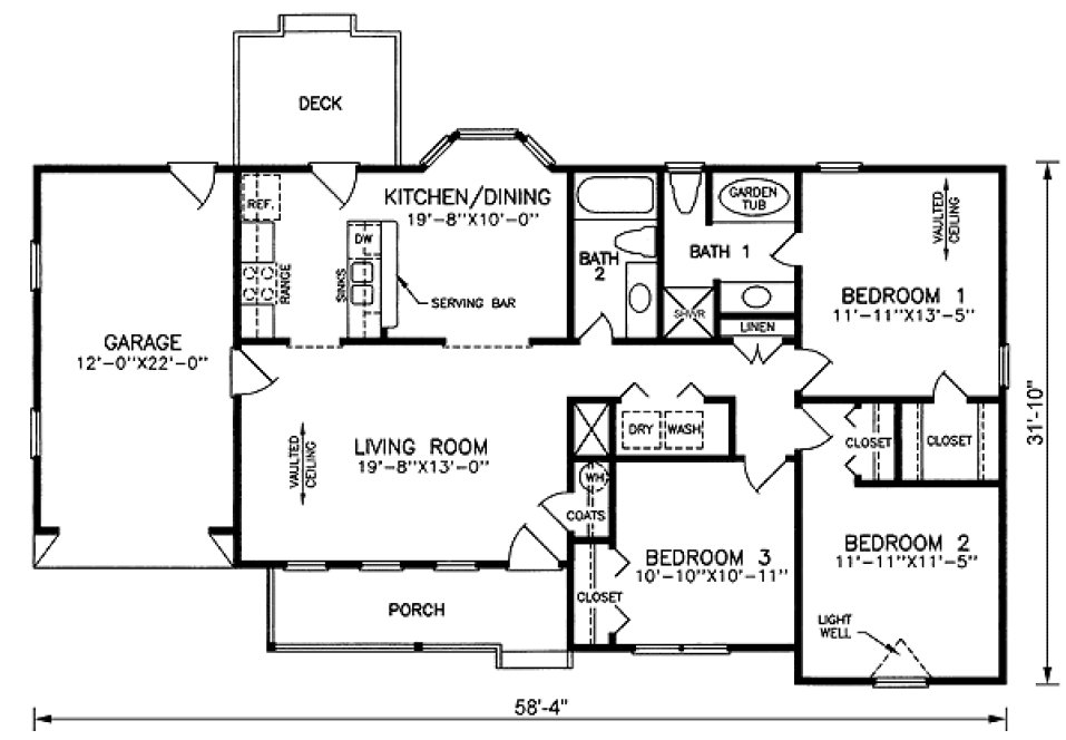 Main Floor Plan for House Plan #651821