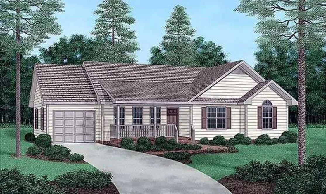 Full Rendering for House Plan #651821