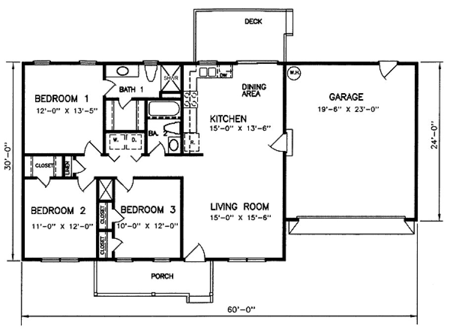 Main Floor Plan for House Plan #650021