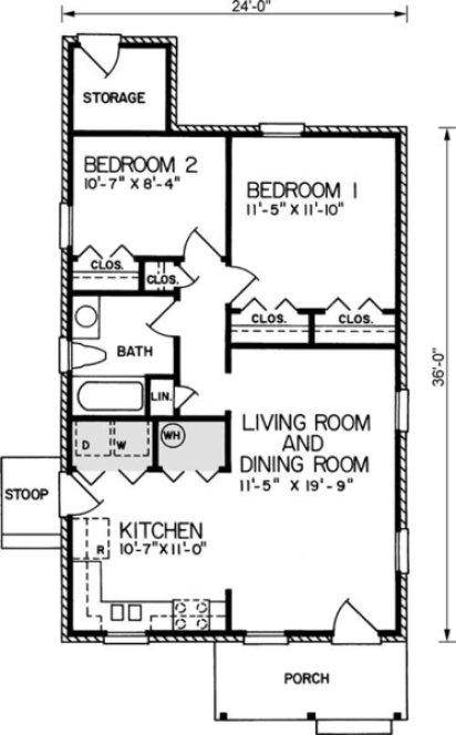 Main Floor Plan for House Plan #651680