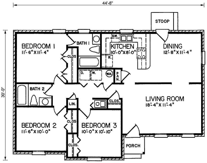 Main Floor Plan for House Plan #654221