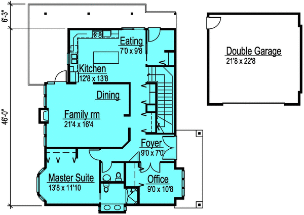 Main Floor Plan for House Plan #572662