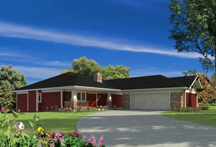 Full Rendering for House Plan #572662