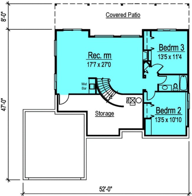 Basement Plan for House Plan #573932