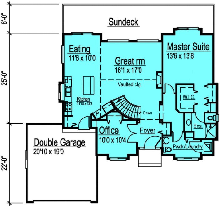 Main Floor Plan for House Plan #573932