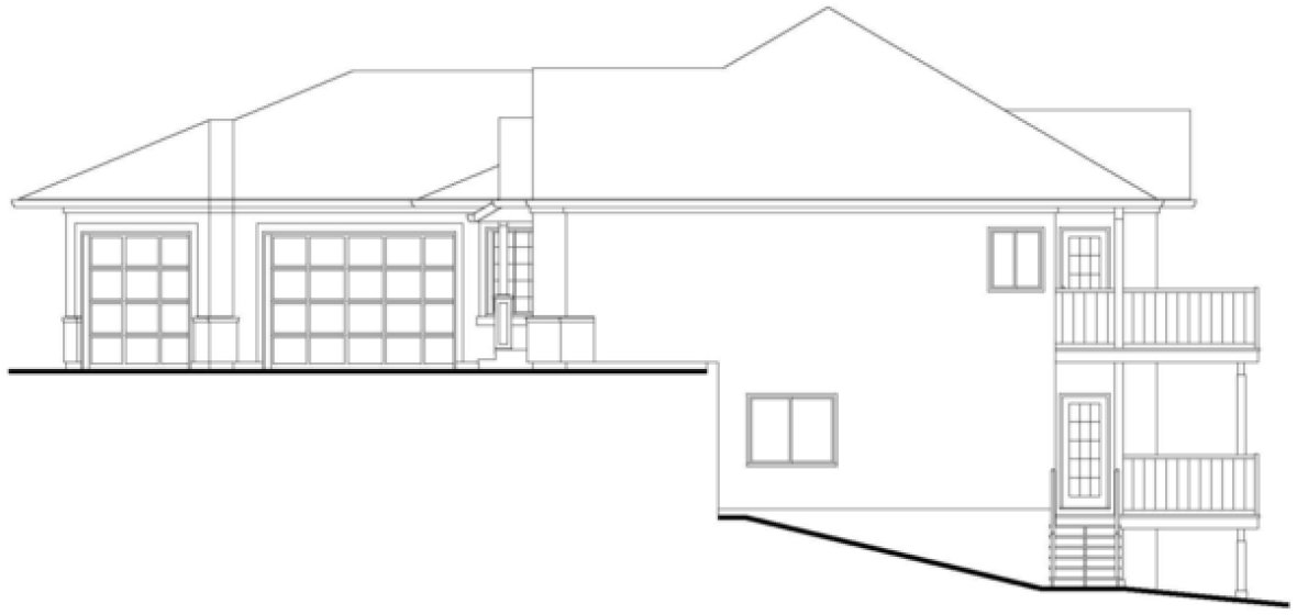 Right Elevation for House Plan #573343