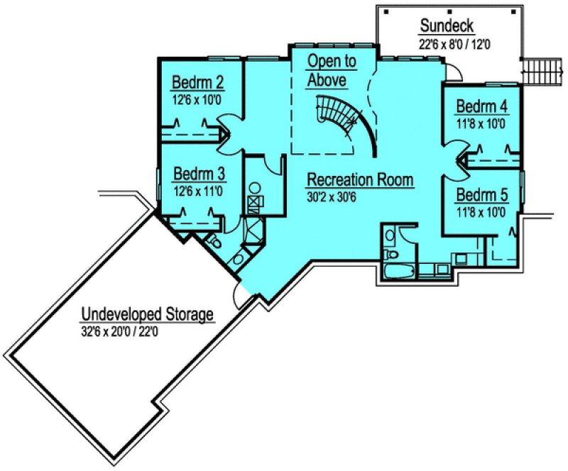 Basement Plan for House Plan #573343