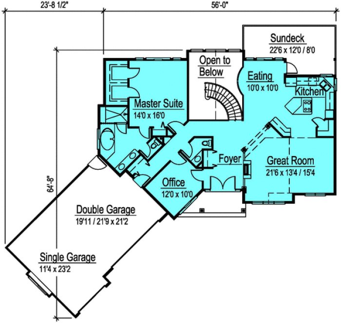 Main Floor Plan for House Plan #573343