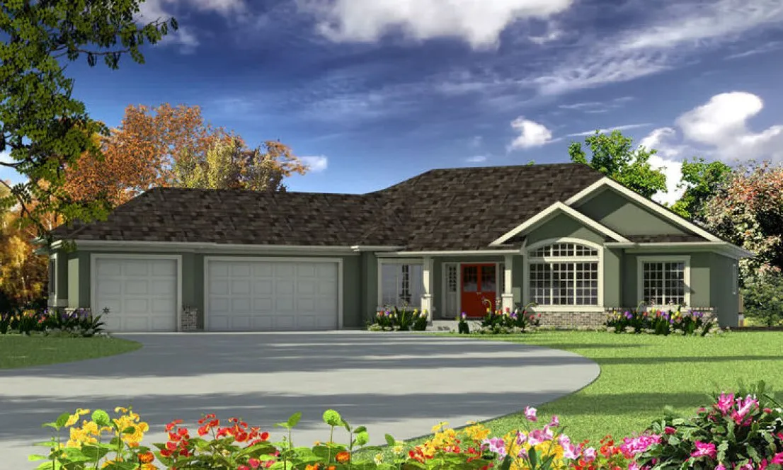 Full Rendering for House Plan #573343