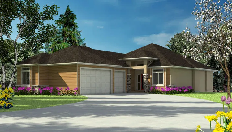 Full Rendering for House Plan #571192